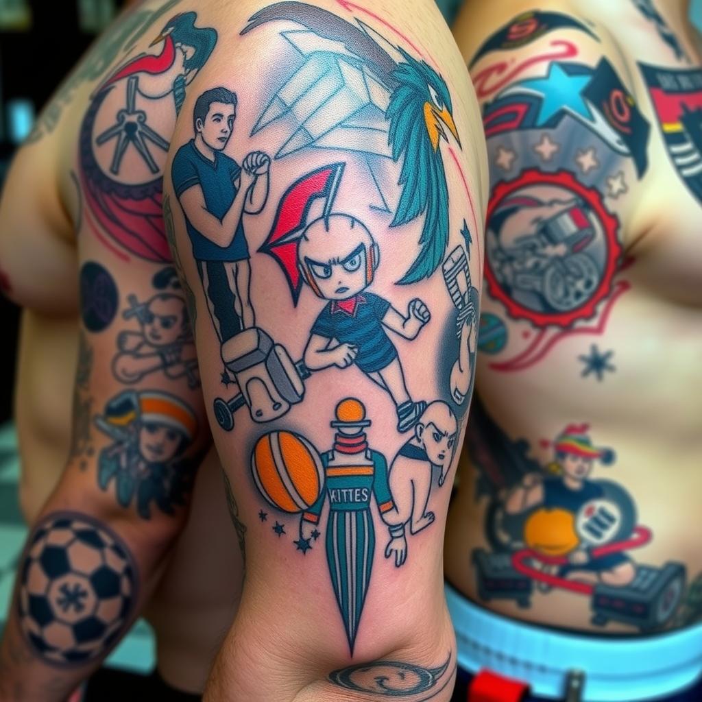 Neo-Traditional Athletic Tattoos