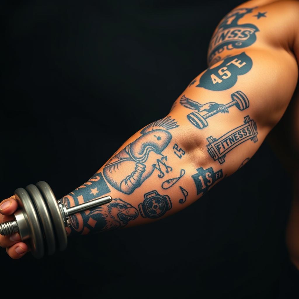 gym aesthetic tattoos