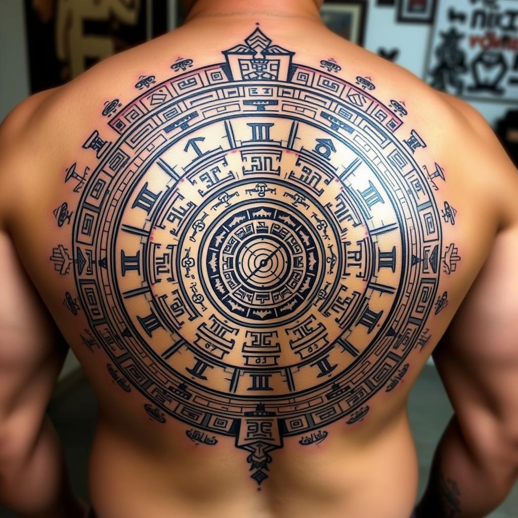 Aztec Calendar Tattoo Aztec Calendar Tattoo