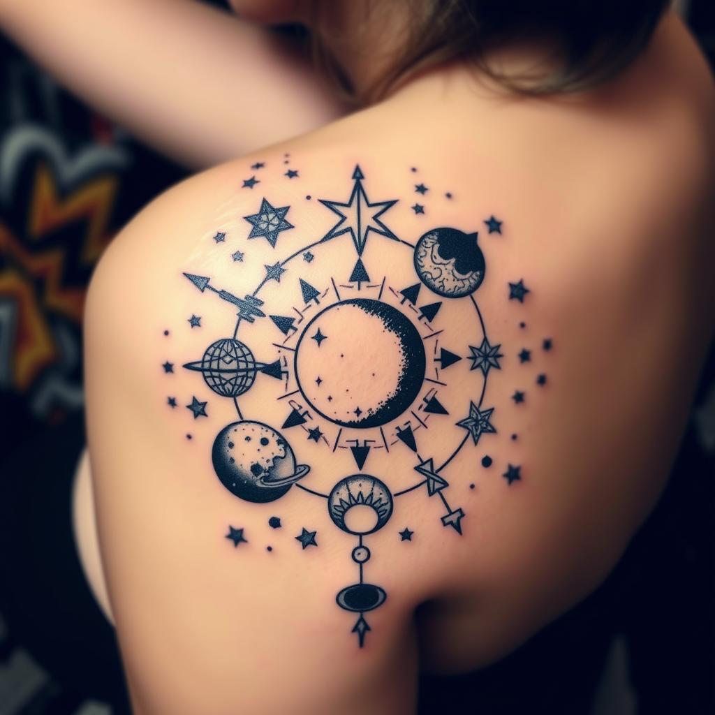 Celestial Symbols tattoo Celestial Symbols tattoo