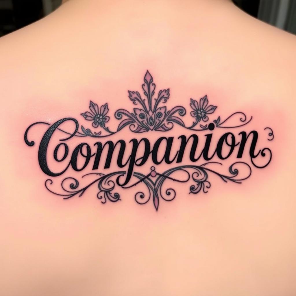 Companion Words tattoo Companion Words tattoo