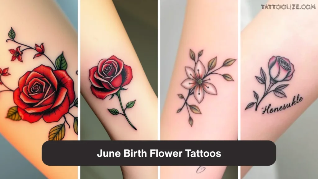 June Birth Flower Tattoos