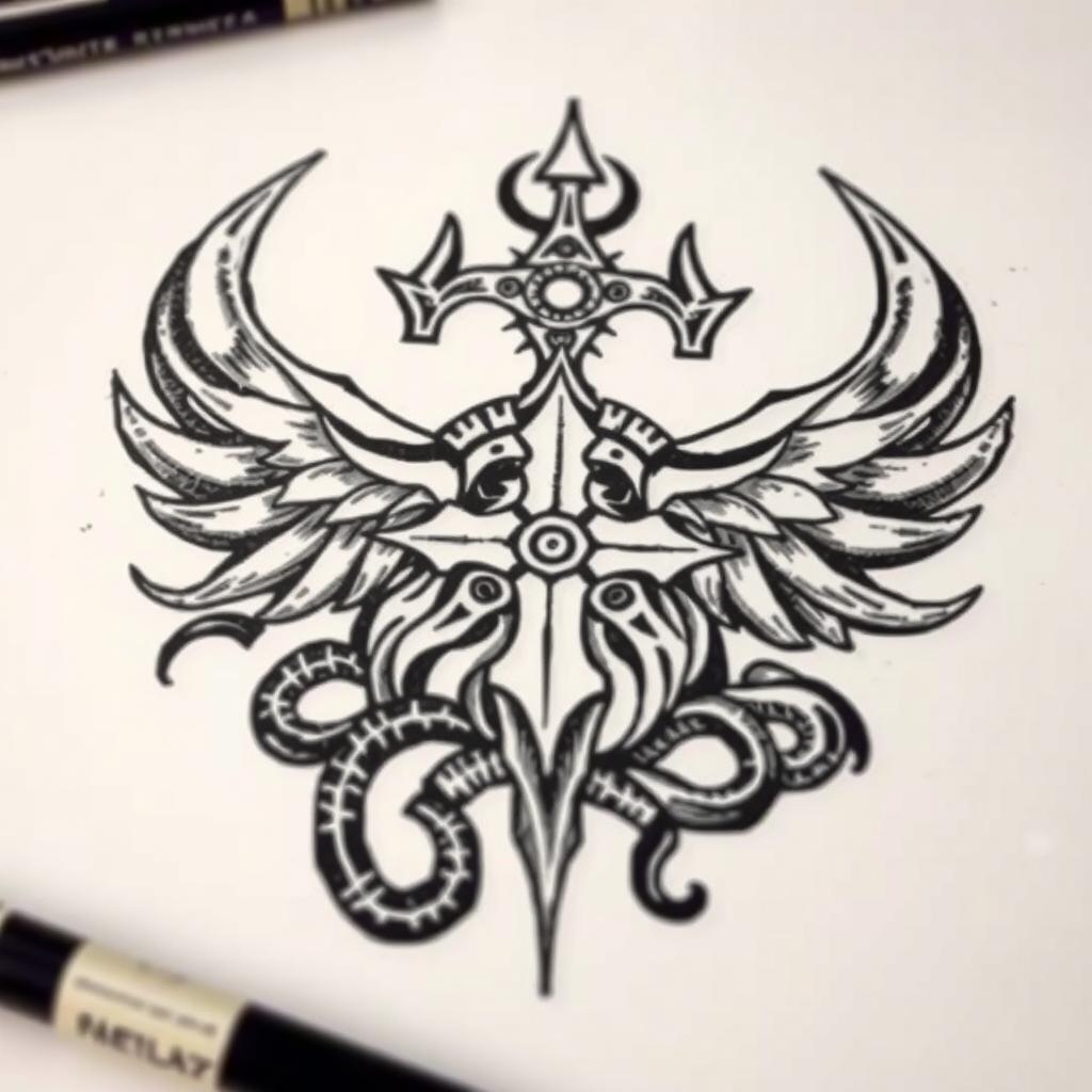 Norse Symbols Viking Design tattoo Norse Symbols Viking Design tattoo