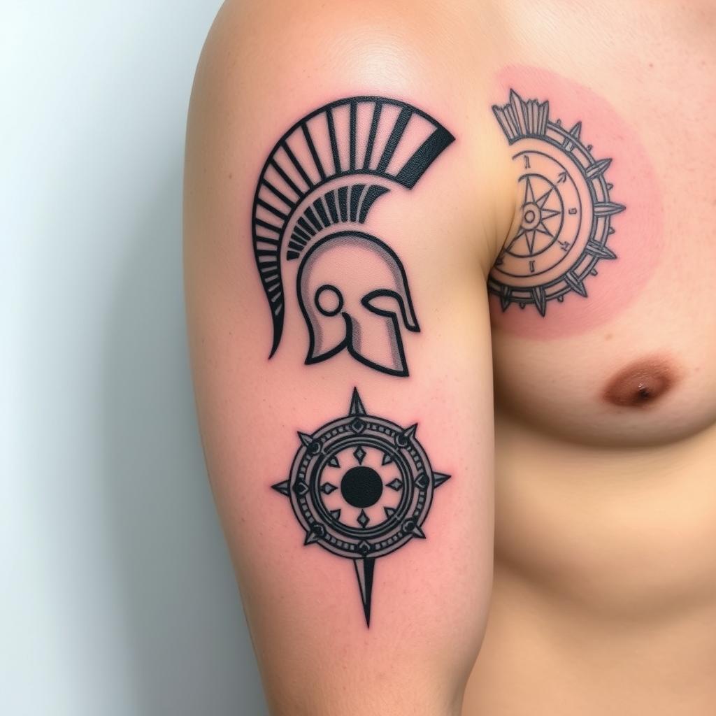 Small Spartan tattoos Small Spartan tattoos