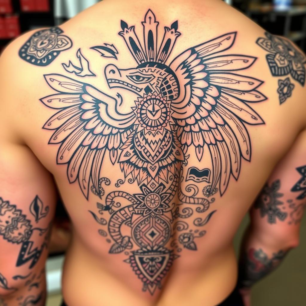 Traditional Aztec tattoos Traditional Aztec tattoos