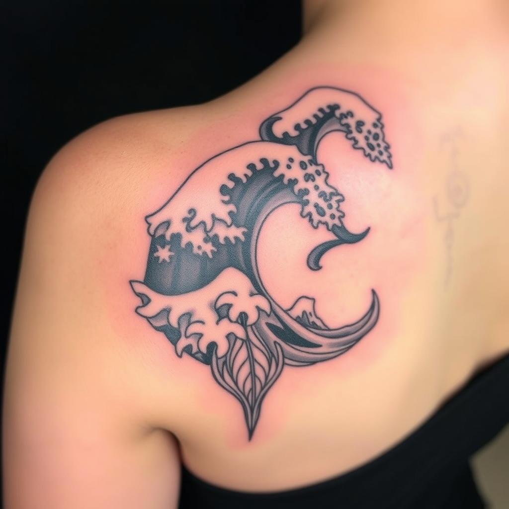 Wave Symbolism Designs tattoo Wave Symbolism Designs tattoo