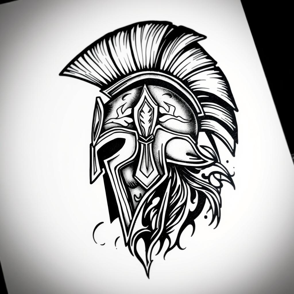 abstract Spartan helmet tattoos abstract Spartan helmet tattoos