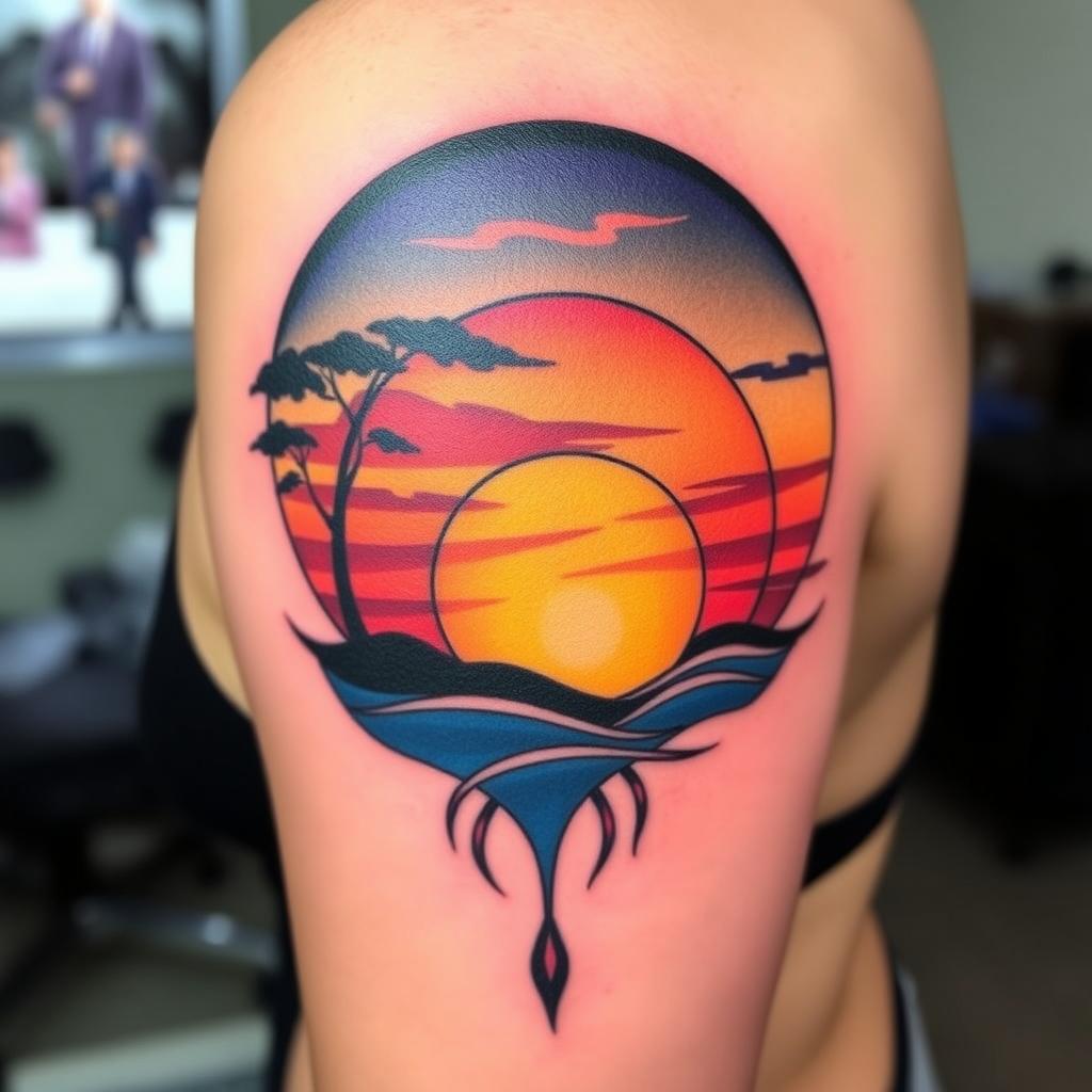 sunsets symbolize tattoo sunsets symbolize tattoo