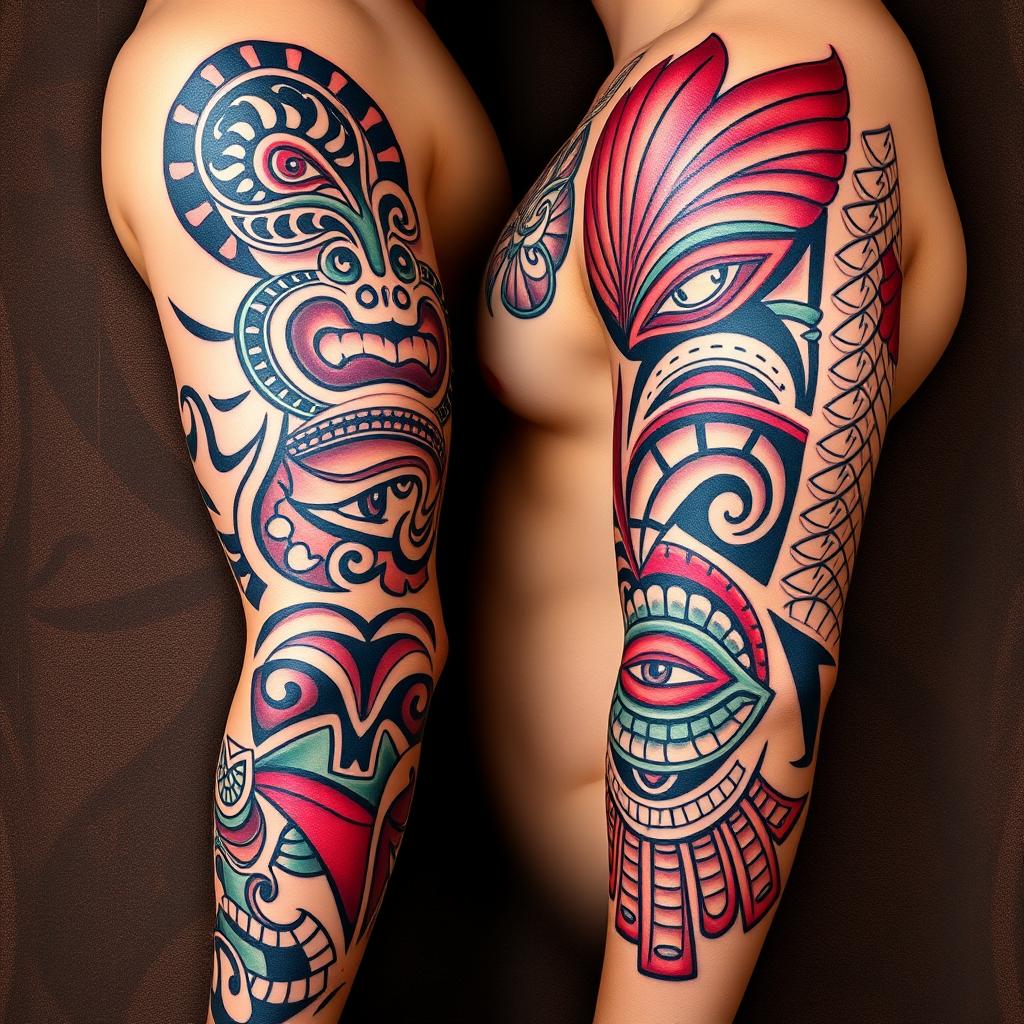 tiki Maori tattoos tiki Maori tattoos