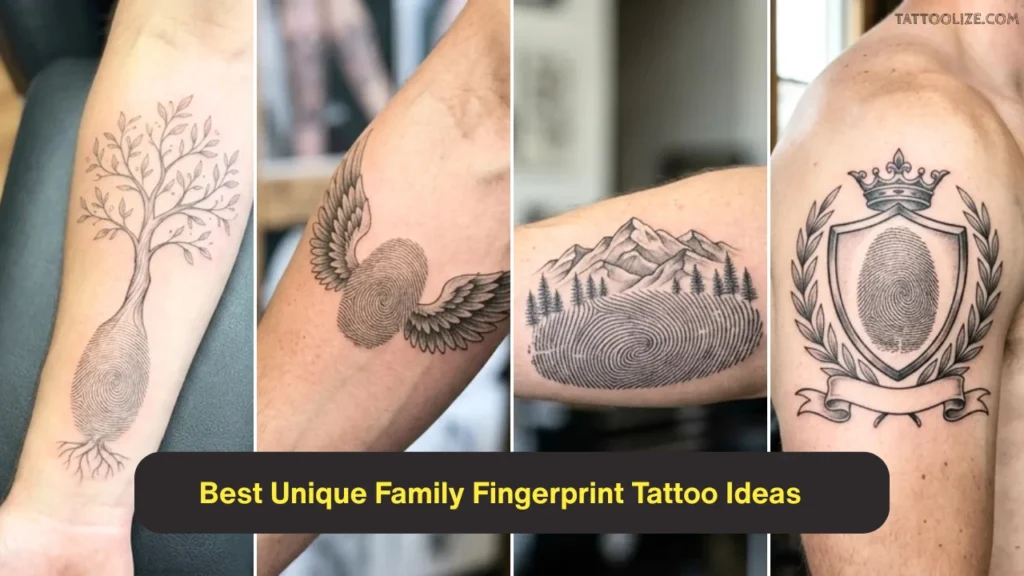 Best Unique Family Fingerprint Tattoo Ideas