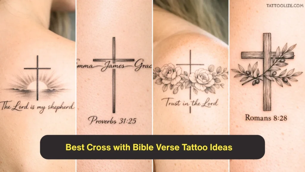 Best Cross with Bible Verse Tattoo Ideas