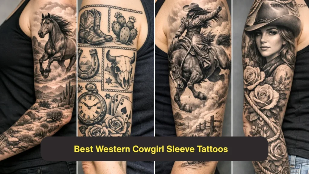 Best Western Cowgirl Sleeve Tattoos