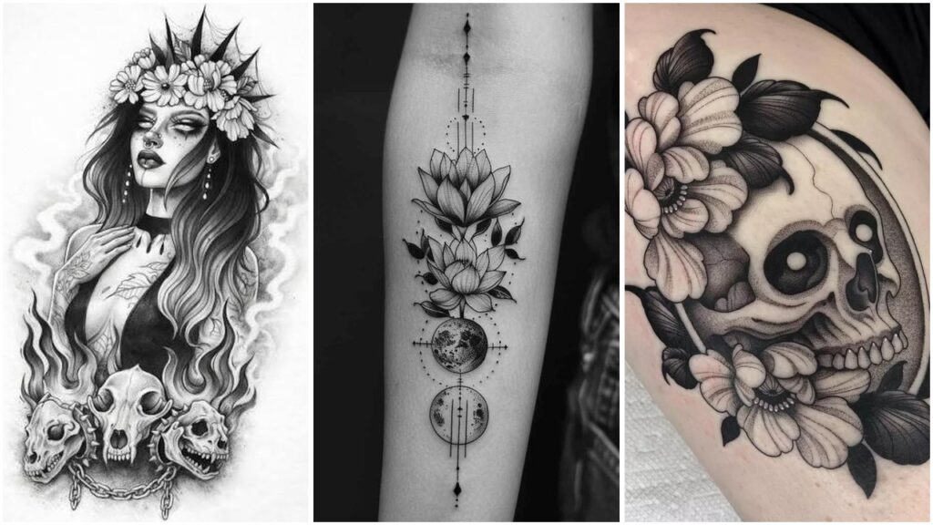 17 Dark Feminine Tattoo Ideas With Gothic Beauty and Bold Energy