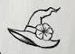 Hand with curled fingers holding a crystal ball above a sweeping crescent.